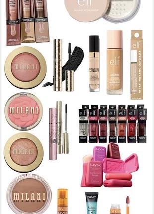 Розпродаж косметики milani, nyx, elf, physicians formula, maybelline.