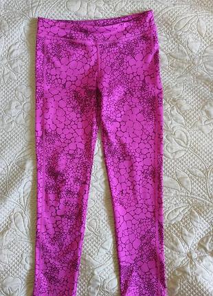 Леггинсы лосины old navy active 10-12р. для девочки розовые фуксия