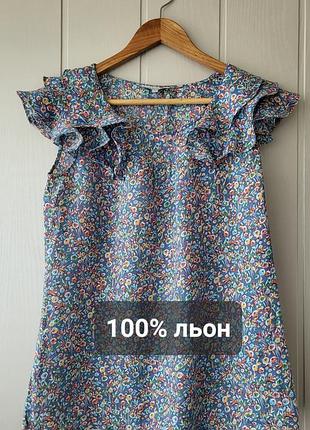 Льняной топ kew •159