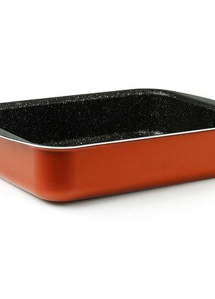 Форма для выпечки flonal pepita granit прямоугольная для кексов пирогов и лазаньи антипригарная 35х25 см sc-427