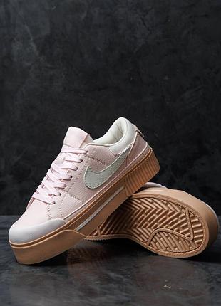 Кеди nike court legacy pink найк корт легаси пінк рожеві для жінок легкі і зручні для жінок ідеальна якість і комфорт