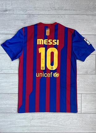 Футбольна футболка джерсі ліонель мессі барселона найк barcelona lionel messi nike football soccer jersey size m розмір
