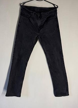 Мужские джинсы levi's 511 slim fit / черные зауженные джинсы левис (размер w34 l32 / m-l)