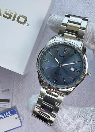 Casio mtp-1302 steel blue | касіо мтп 1302 сині | casio mtp 1302