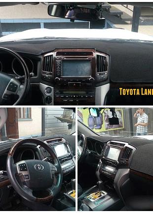 Накидка на панель приборов toyota land cruiser 200, 2008-2015