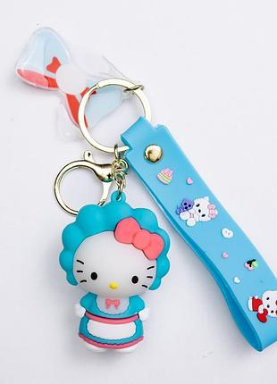 Дитячий брелок hello kitty 4×6 (см) для ключів, на сумку і рюкзак (рандом) hp-55-27