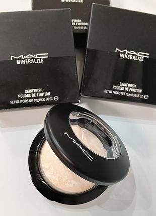 Mac mineralize skinfinish poudre de finition запеченная финишная мерцающая пудра, хайлайтер