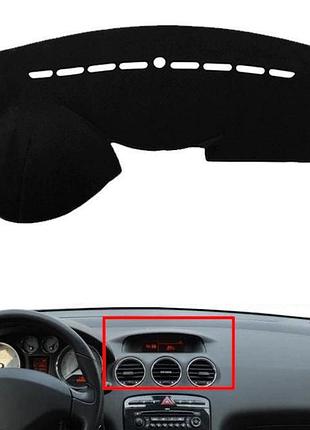 Накидка на панель приборов peugeot 408 2010+