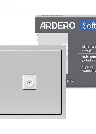 Розетка телевизионная ardero er141tv-s soft серебро