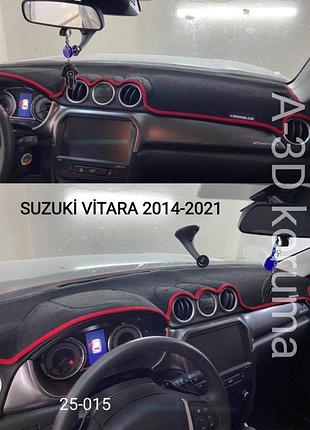 Накидка на панель приборов suzuki vitara iv 2014 +