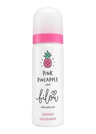 Міні-пінка для душу bilou pink pineapple, 50 мл