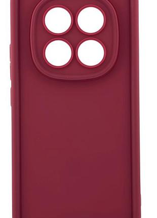 Чехол shock case для xiaomi redmi note 15 pro plus бампер силиконовый бордовый