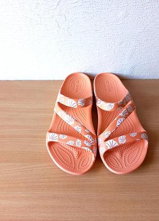 Классные шлепанцы кроксы crocs w6/36-37р. стелька 23,5 см.