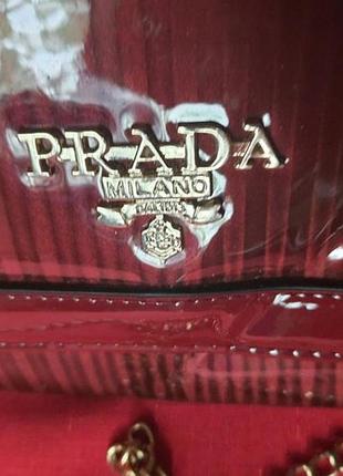 Prada milano женский стильный клатч сумочка