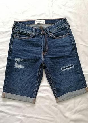 Дитячі джинсові потерті шорти, бермуди на дівчинку abercrombie