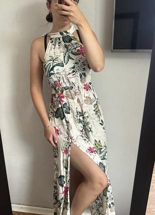 Сукня максі shein s-m ❤️ легка літня сукня з розрізом