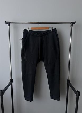 Спортивні штани nike tech fleece з нових колекцій чорні