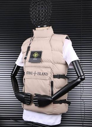 Брендовая мужская жилетка stone island