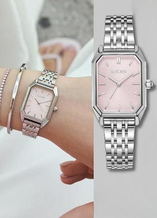 Годинник burker isabel silver pink