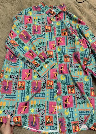 Яскрава літня рубашка, розмір l-xl
