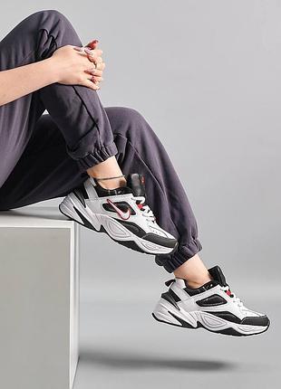 Жіночі кросівки nike m2k tekno black white red