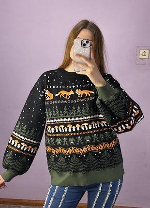 Светр з лисами 3