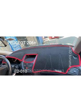 Накидка на панель приборов peugeot 206, 1998-2012