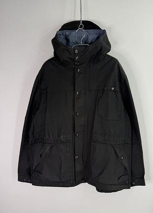 Albam made in england mens hooded wax jacket l size