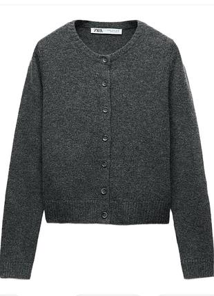 Вовняний кардиган zara s-m