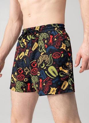 Чоловічі шорти для плавання slavni swimming pool print tigr i oko