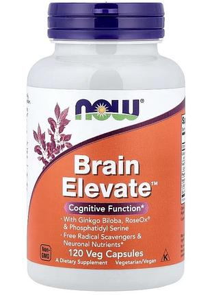 Brain elevat, добавка для підтримки роботи мозку, 120 вегетаріанських капсул