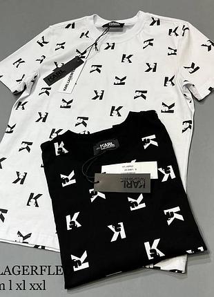 Брендовая мужская футболка karl lagerfeld