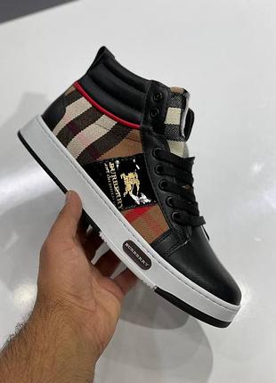 Брендовые мужские зимние кроссовки burberry
