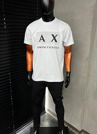 Armani exchange брендова чоловіча футболка оверсайз