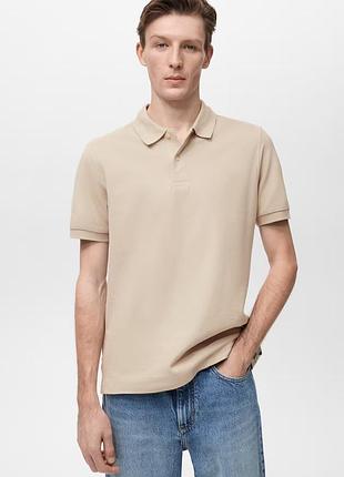 Чоловіче поло mango regular fit piqué