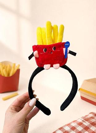 Трендовый обруч с двумя зажимами «french fries»
