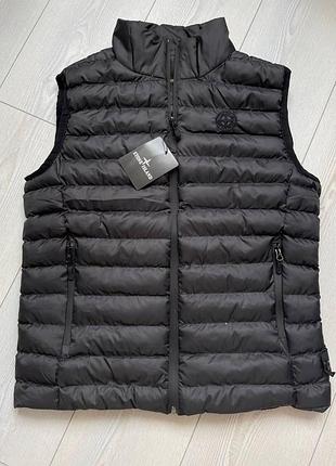 Мужская брендовая безрукавка stone island