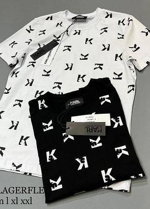 Брендовая мужская футболка karl lagerfeld