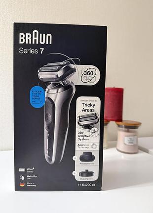 Braun series 7 71-s4200cs new | електробритва 360 flex | нова, запечатана