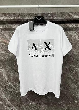 Armani exchange брендовая мужская футболка оверсайз
