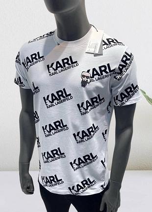 Брендовая мужская футболка karl lagerfeld
