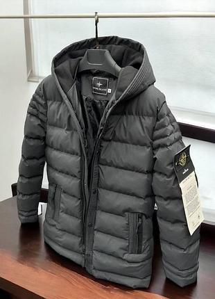 Мужская зимняя куртка stone island , пуховик зимний