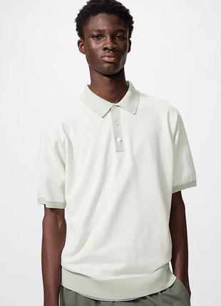 Чоловіче трикотажне поло uniqlo washable knit polo
