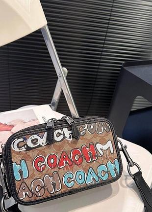 Сумка coach чоловіча брендова жіноча унісекс