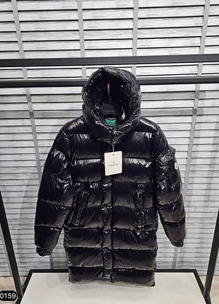 Брендовый пуховик moncler maya парка зимняя куртка блестящая