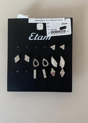 Набор украшений сережек etam