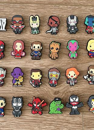 Набір джибітси marvel для crocs, 24 шт.