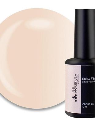 Гель моделюючий для нігтів nails molekula euro fiber gel fg1215 desert sand пісок пустелі 12 мл (8435689008542)