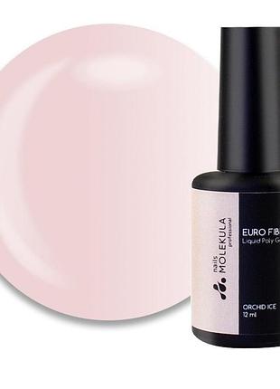Гель моделюючий для нігтів nails molekula euro fiber gel fg1213 rose quartz рожевий кварц 12 мл (8435689008566)