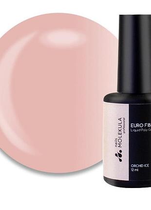 Гель моделюючий для нігтів nails molekula euro fiber gel fg1216 cherry blossom вишневий цвіт 12 мл (8435689008535)